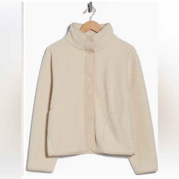 Z by Zella Fleece Nordstrom Women’s Size XS Blue Chalet Bouclé Hybrid Jacket - Picture 12 of 12